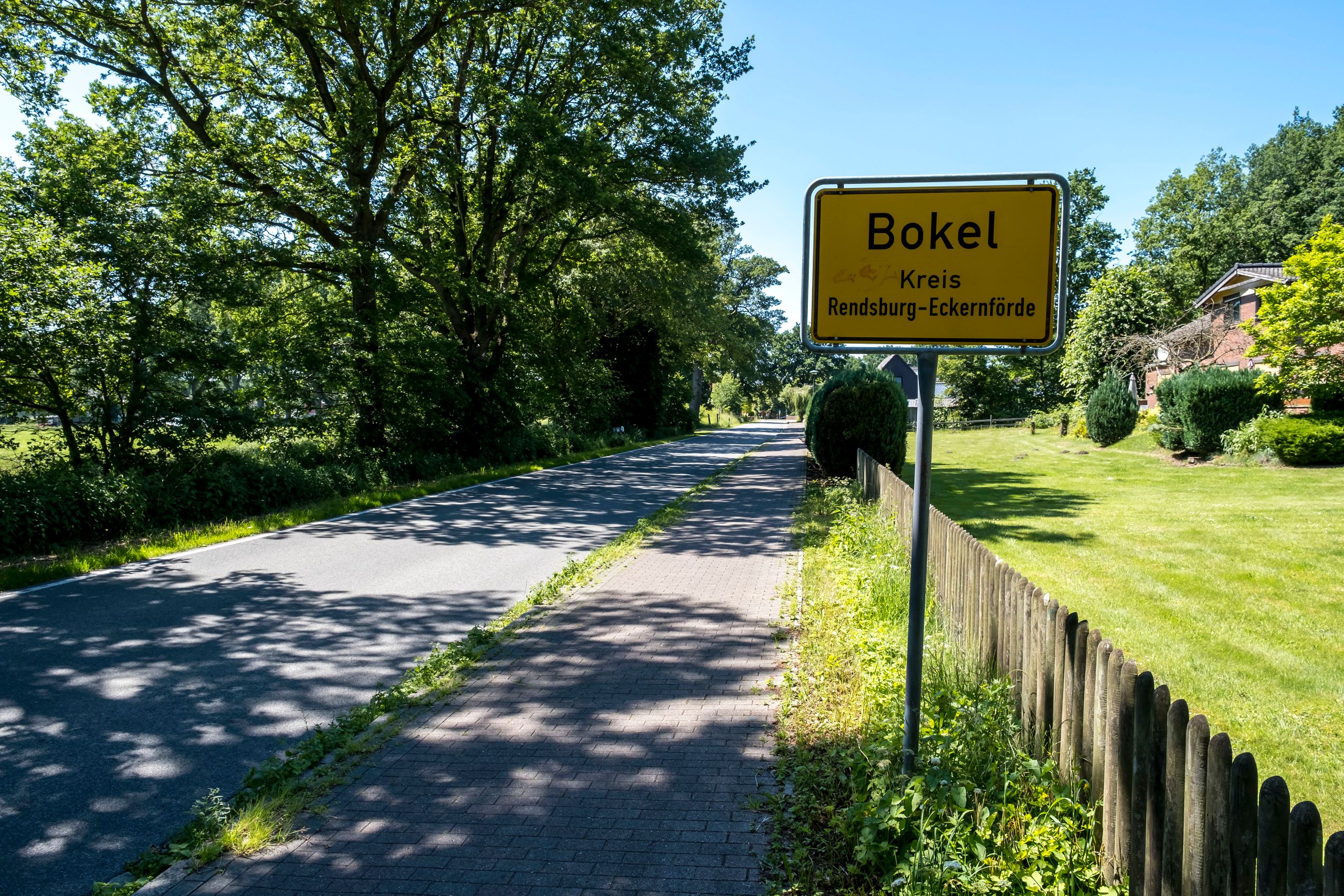 Ortseinfahrt Bokel