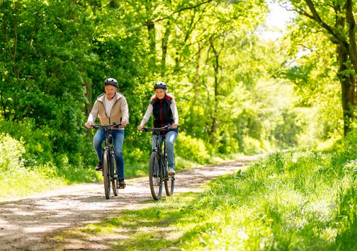 Radfahrer auf der Alternatic-Strecke am Kropper Busch