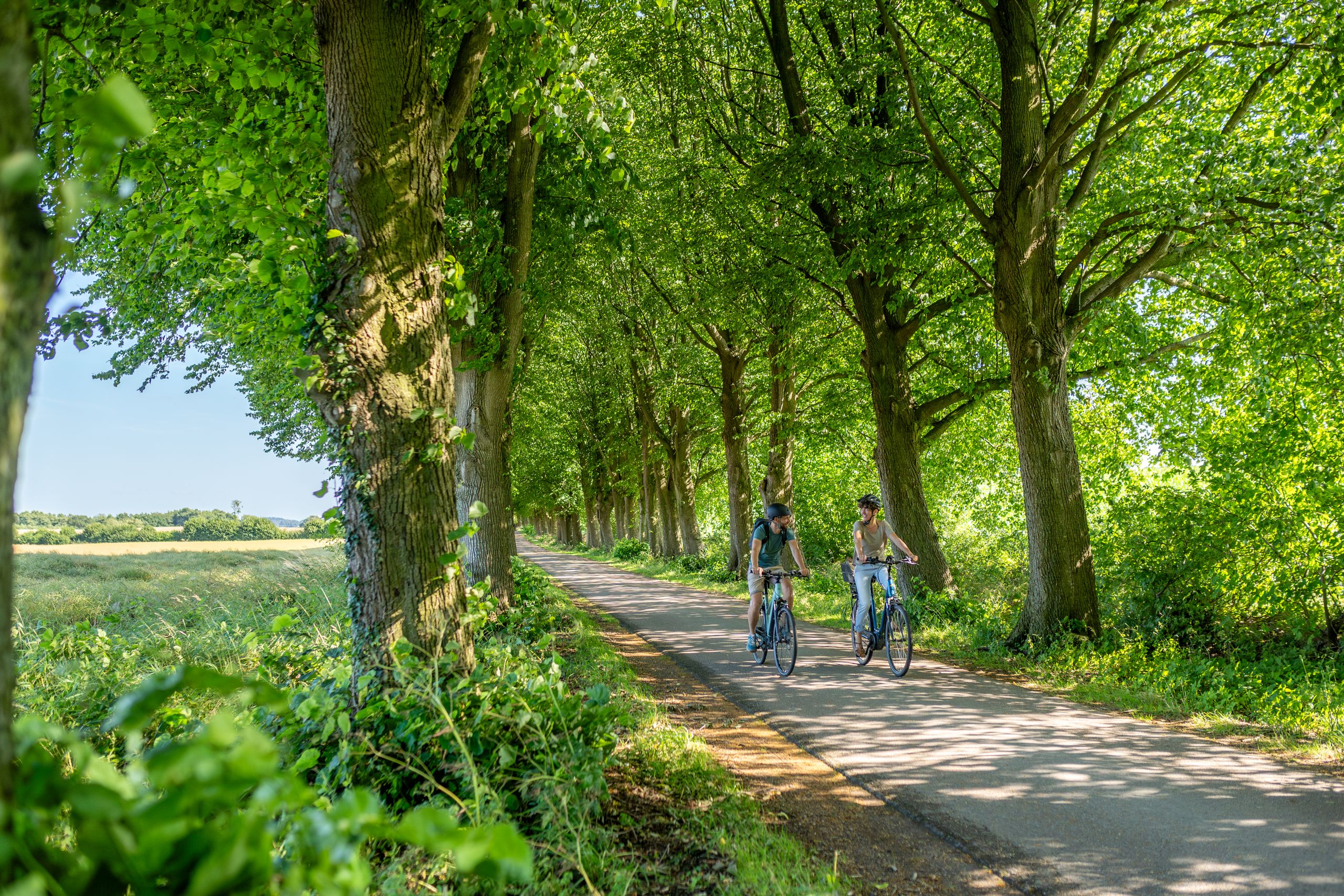 Radfahrer in Angeln