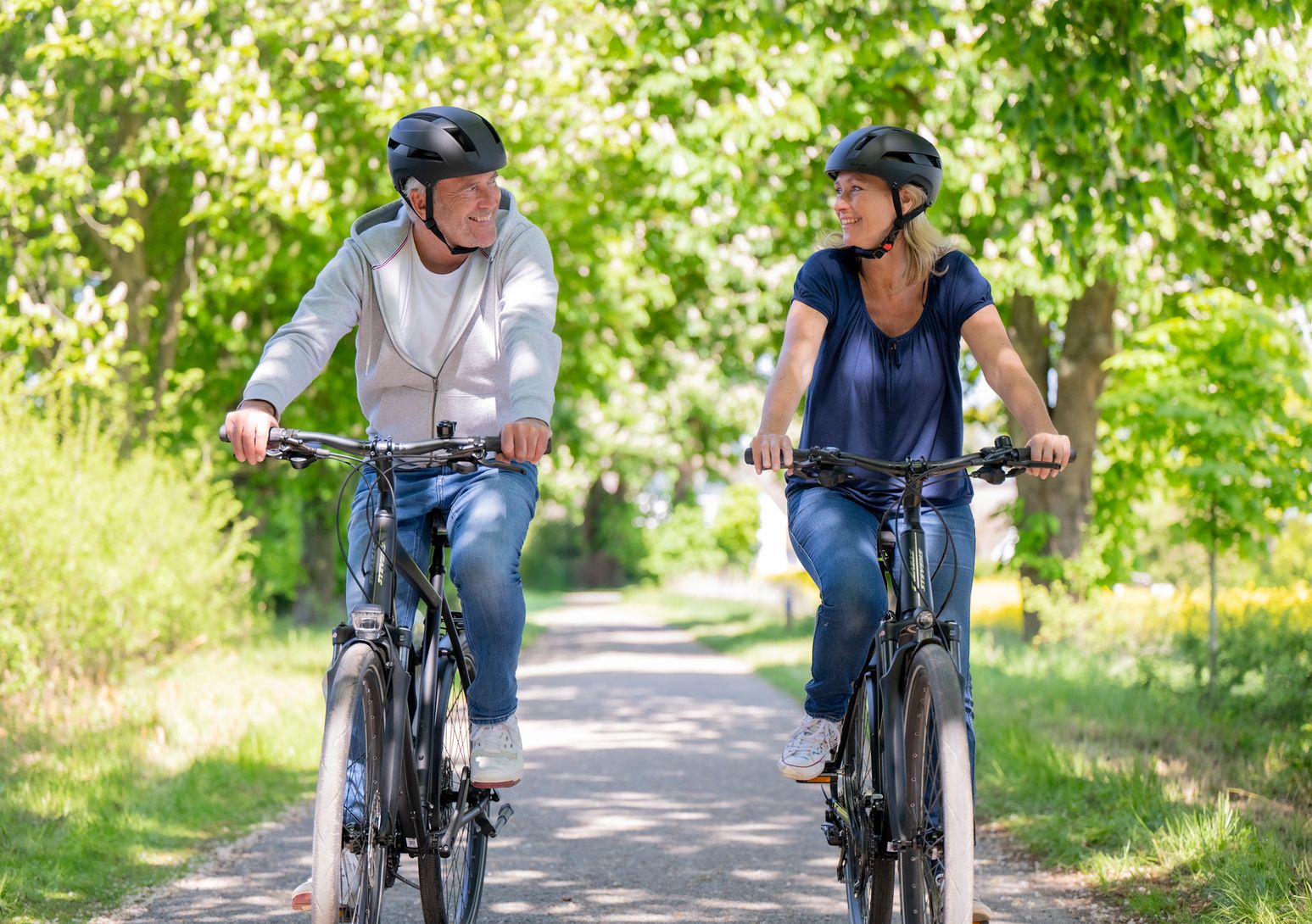 Radfahrer auf dem Ochsenweg